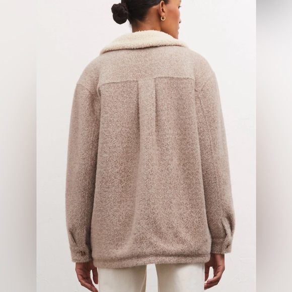 Z Supply Jordan Sherpa Shirt Jacket New Soft - Picture 5 of 6